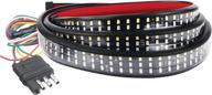 🚦 60 inch triple led tailgate light bar | red brake, white reverse, amber turning signals | 4-pin flat connector logo