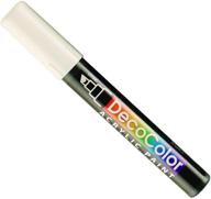 🎨 uchida 315-c-0 marvy deco color white acrylic paint marker with chisel tip - vibrant and precise logo