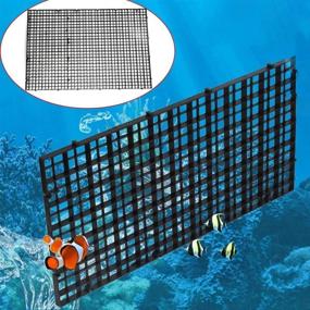 img 1 attached to Aliyaduo 8 Pack Fish Tank Divider Set - Snap-Together &amp; Easy-Cut Plastic Aquarium Separator Panels - Grid Isolation Board, Egg Crate Fish Tank Bottom Tray