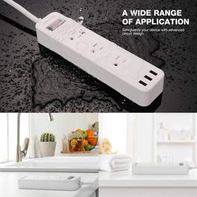 img 2 attached to ⚡️ Weatherproof Surge Protector with 3 Outlets and 3 USB Ports – Outdoor Power Strip