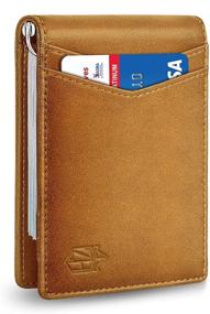 img 4 attached to 💼 Advanced Minimalist Men's Wallets, Card Cases & Money Organizers: Durable & Effective Blocking Accessories