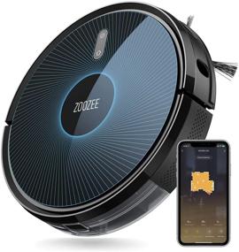 img 4 attached to 🤖 Z50 Robot Vacuum Cleaner by ZOOZEE - 2-in-1 Vacuum and Mop with 5200mAh LG Battery, 3000Pa MAX Suction - Works with Alexa & Siri - Automatic Recharge - Ideal for Pet Hair, Hard Floors, and Carpets