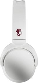 img 2 attached to 🎧 Беспроводные наушники Skullcandy Riff On-Ear - белый/багровый: современный стиль и увлекательный звуковой опыт