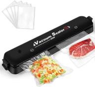 🔒 upgraded automatic vacuum sealer machine with 15 sealing bags - ideal food preservation & storage saver for dry & moist food логотип