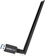 maxesla usb wifi adapter for pc - ultra fast ac1200mbps dongle, dual band wifi, high gain, support for win7 8 10 xp vista mac logo