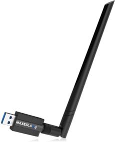 img 4 attached to Maxesla USB WiFi Adapter for PC - Ultra Fast AC1200Mbps Dongle, Dual Band WiFi, High Gain, Support for Win7 8 10 XP Vista MAC