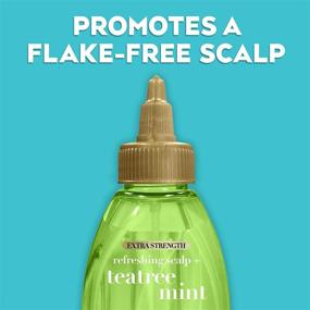 img 1 attached to 🌿 OGX Teatree Mint Dry Scalp Treatment - Refreshing & Invigorating Formula with Witch Hazel Astringent, 4 fl oz - Paraben & Sulfate-Free