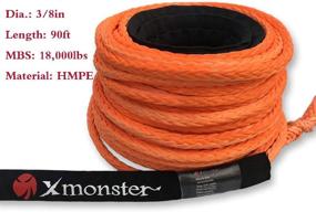 img 3 attached to MONSTER HMPE Synthetic Winch Orange