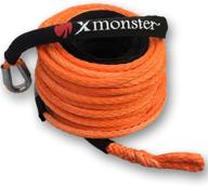 monster hmpe synthetic winch orange logo