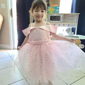img 2 attached to 🌈 Stunning Toddler Rainbow Pageant Dresses for Girls: Sparkly Princess Gown for Tutu Parties (2-10Years)