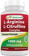 💯 top-rated best naturals arginine citruline complex 1000 mg 120 tablets: unbeatable performance boost logo