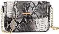 👜 stylish yyw snakeskin pattern shoulder crossbody women's handbags & wallets: enhance your fashion sense! logo