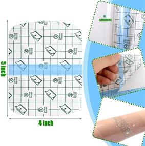 img 3 attached to Прозрачный водонепроницаемый покровный бинт с клеевым слоем