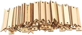 img 4 attached to 🌲 Pack of 100 Unfinished Wooden Slices with Holes - Natural Wood Tags for Card Crafts and Decor