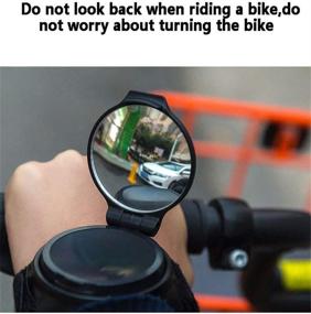 img 1 attached to 🚲 Bike Rear View Mirrors: 360° Adjustable Wide Angle for Safe Cycling - Must-Have Bicycle Accessories