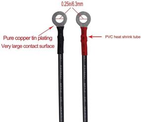 img 3 attached to SCCKE 6ft / 1.8м 14 AWG Удлинительный кабель с клеммами гнезда + зажимом на аккумулятор: Эффективное питание для высокопроизводительных инверторных распылителей, лодок, аккумуляторов для домов на колесах, воздушных компрессоров, насосов и многого другого.