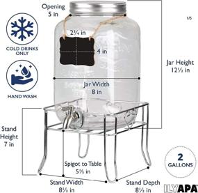 img 2 attached to 🍋 Stainless Steel Outdoor Lemonade Beverage Dispenser