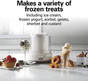 img 1 attached to 🍦 Hamilton Beach Electric Ice Cream Maker: Enjoy Homemade Frozen Delights with Ease – 1.5 Quart, White (68880)