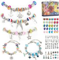 aojun 89 pcs charm bracelet making kit: diy snake chain beads for children 6-13 | jewelry crafts & gift set for girls on children's day logo