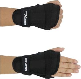 img 1 attached to 🛡️ CTHOPER Long Damping Non-Slip Wrist Guards: Ultimate Protective Gear for Roller Skating, Skiing, and More!