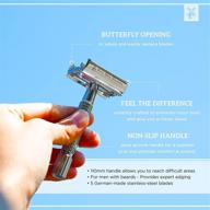 🪒 van der hagen safety razor kit - premium 85mm chrome for gentle and precise shaving logo