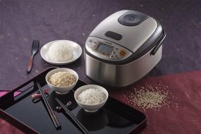 img 1 attached to Zojirushi NS-LHC05 Micom Rice Cooker & Warmer: Efficient Stainless Dark Brown Appliance