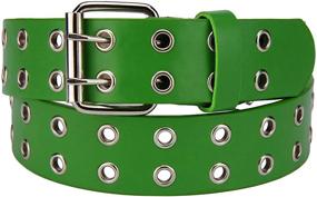 img 2 attached to 👗 Double Grommet Women's Accessories in Belts by NYFASHION101 - Enhancing Your Fashion Game