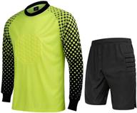 football goalkeeper padded jersey shorts sports & fitness and team sports logo