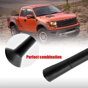 img 2 attached to 📻 KSaAuto Rubber Short Antenna Accessories for Ford F-150 F150 2009-2021, 7" Flexible Antenna Mast Replacement, Optimized for FM/AM Reception