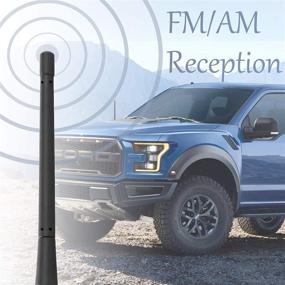 img 3 attached to 📻 KSaAuto Rubber Short Antenna Accessories for Ford F-150 F150 2009-2021, 7" Flexible Antenna Mast Replacement, Optimized for FM/AM Reception