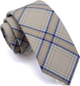 img 4 attached to 👔 Stylish GUSLESON Striped Wedding Neckties for Men's Fashion - Must-Have Accessories