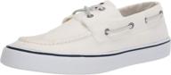 sperry mens bahama boat white logo