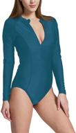 👙 baleaf women's rash guard long sleeve one piece swimsuit: upf 50+ sun protection for surfing, diving & more logo