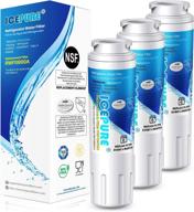 🧊 icepure ukf8001 compatible water filter 4 pack - whirlpool edr4rxd1, 4396395, maytag ukf8001, ukf8001axx, everydrop, rfc0900a, ukf8001axx-200, ukf8001p, 469006, pur, puriclean ii logo