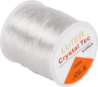 📿 luter 328ft clear bead cord for jewelry making - elastic, crystal stretchy string for bracelets, necklaces, and beading logo