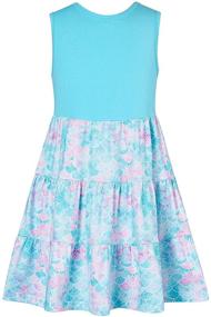 img 3 attached to Enchanting Mermaid Dresses: Sleeveless Ruffles Sundresses for Girls' Clothing