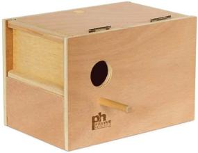 img 1 attached to 🏠 Prevue-Hendryx Parakeet Nest Box Outside Mount - Medium Size (8Inch L x 6Inch W x 6Inch H): Ideal Home for Your Parakeets!