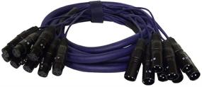 img 1 attached to 🔌 Pyle-Pro 20 футовый профессиональный аудио кабель "Snake": кабель для соединения аудио оборудования, цвет - черный, с улучшенным качеством звука - мужской разъем на XLR разъеме (PPSN821)