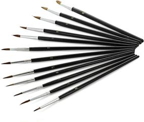 img 3 attached to Ram Pro Pointed Paint Brush Set: Ideal Art Brushes for All Artists, Students, Teens, and Beginners – Perfect for Watercolor, Acrylic, and Oil Painting!