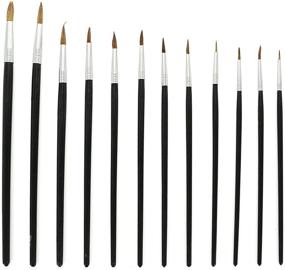 img 2 attached to Ram Pro Pointed Paint Brush Set: Ideal Art Brushes for All Artists, Students, Teens, and Beginners – Perfect for Watercolor, Acrylic, and Oil Painting!