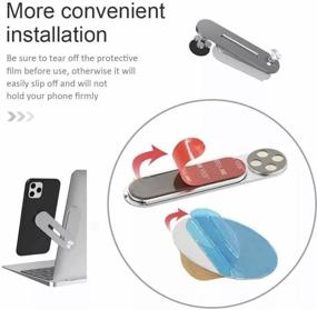 img 2 attached to 📱 Aporia: Easy View Side-by-Side Extension Mount Clip for Phone and Laptop - Adjustable & Portable (Black)