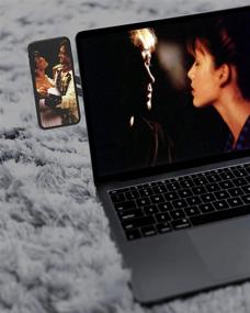 img 1 attached to 📱 Aporia: Easy View Side-by-Side Extension Mount Clip for Phone and Laptop - Adjustable & Portable (Black)