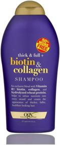 img 2 attached to 🧴 OGX Thick & Full Biotin Collagen Shampoo and Conditioner Duo-Set 19.5oz