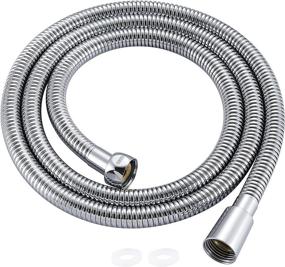 img 4 attached to DREAMIND 304 Stainless Steel Chrome Shower Hose Attachment - 59 Inches, Flexible Shower Head and Bidet Extension Hose