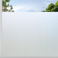 rabbitgoo frosted window privacy film - non-adhesive cling vinyl covering for sun blocking & bathroom privacy, matte pure, 17.5" x 78.7 logo