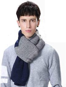 img 2 attached to Cashmere Striped Fashion Scarf for Enhanced SEO