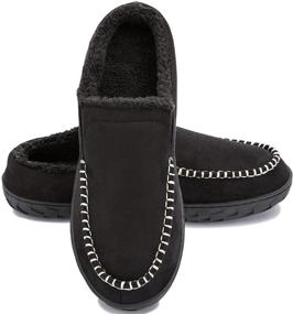 img 4 attached to Auzons Moccasin Slippers Adjustable Outdoor Men's Shoes