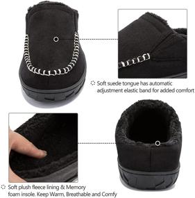 img 2 attached to Auzons Moccasin Slippers Adjustable Outdoor Men's Shoes