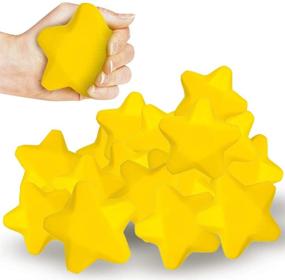 img 4 attached to 🌟 ArtCreativity Stress Stars - Pack of 12, 3 Inch Spongy Squeeze Toys for Anxiety Relief - Fun Birthday Party Favors and Goodie Bag Fillers for Kids and Adults, Boys and Girls