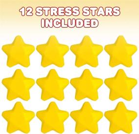 img 3 attached to 🌟 ArtCreativity Stress Stars - Pack of 12, 3 Inch Spongy Squeeze Toys for Anxiety Relief - Fun Birthday Party Favors and Goodie Bag Fillers for Kids and Adults, Boys and Girls